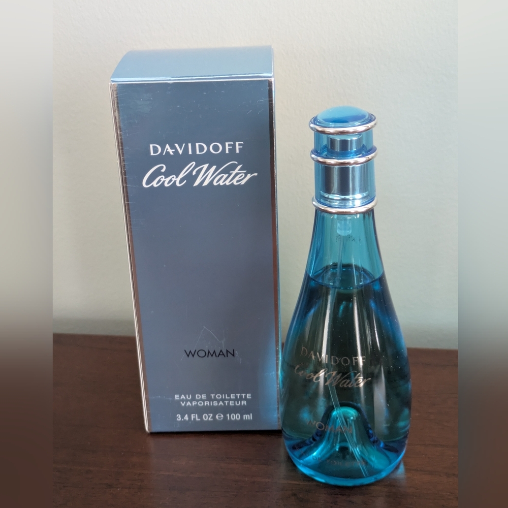 DAVIDOFF Cool Water Woman Eau de Toilette Natural Spray 3.4oz 100mL NEW